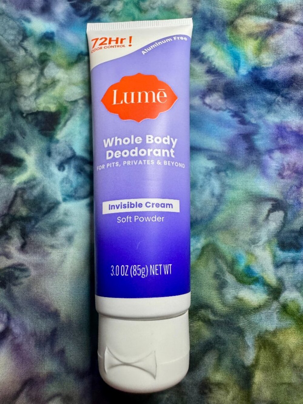 Lume Whole Body Deodorant Invisible Cream Soft Powder 3 oz, 85g net wt. Sealed